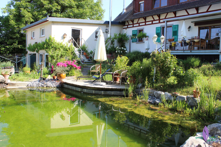 Flachwasserzone schön zu sehen